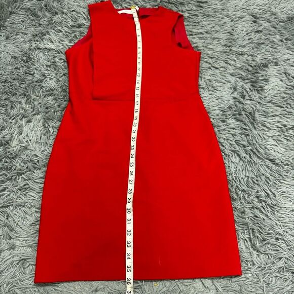 MNG Suit Red Sleeveless Dress Size 8 - Picture 4 of 7